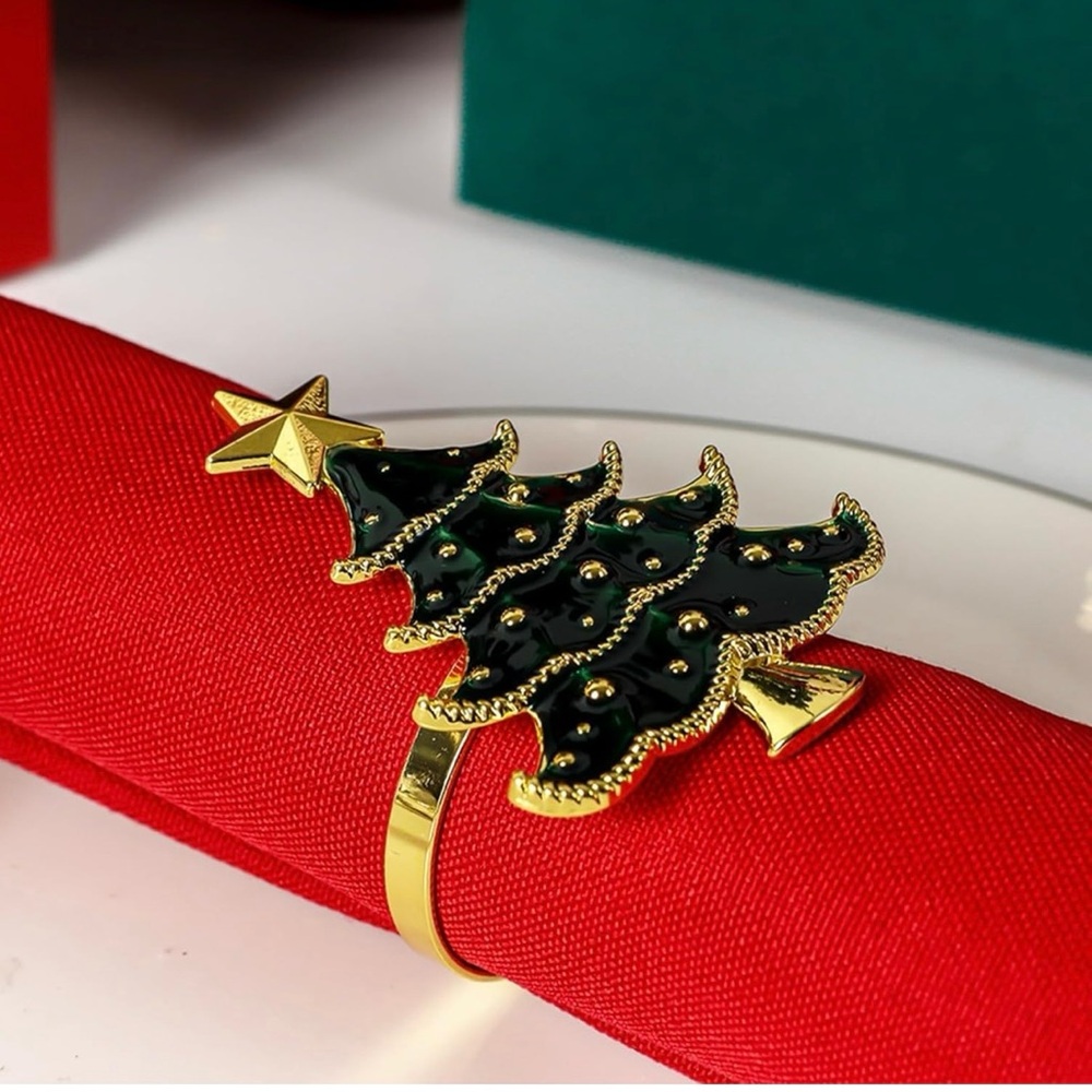 Christmas napkin ornament